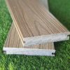 Burma Valley Teak & Hobart Forest Oak Reversible Deluxe Capped Decking Board Solid Construction