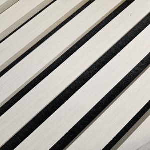 Bleached Oak Feature Interior Cladding on Acoustic Panelling 2.7mx600mm Melamine paper finish
