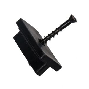 100 Pack Black Plastic T Clip with Screw
