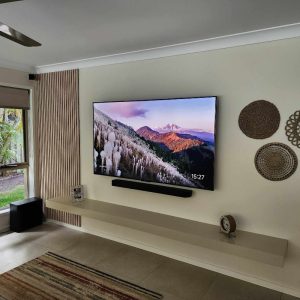Light Ash Feature Interior Cladding on Acoustic Panelling 2.7mx600mm veneer finish