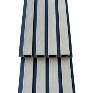 4m Oak Noir Exterior Castellated Cladding