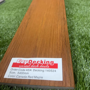Canadian Red Cedar ASA capped pvc composite decking boards