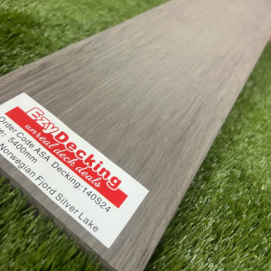 Norwegian Fjord Silver Lake ASA capped pvc composite decking boards